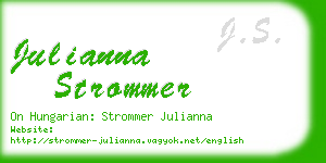 julianna strommer business card